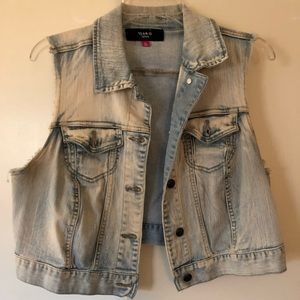 Torrid Acid washed Bolero Denim Vest